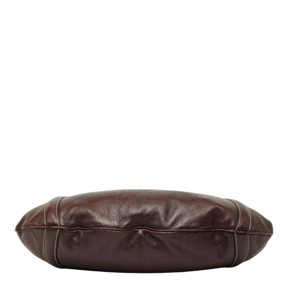 GUCCI Brown Leather Shoulder Bag - Picture 3 of 10